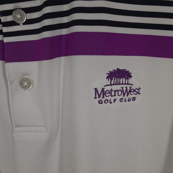 Footjoy Adult Mens L Metro West Golf Club Short Sleeve Polo Golf Shirt - Picture 2 of 7